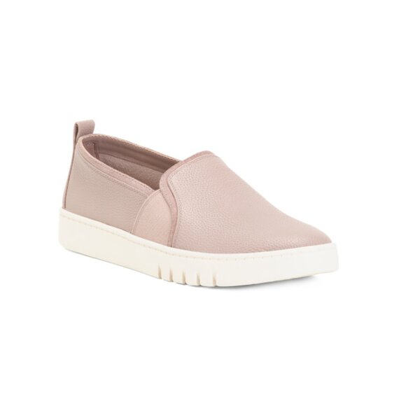 VIONIC Dusk Leather Wide Cambria Comfort Slip On Sneakers